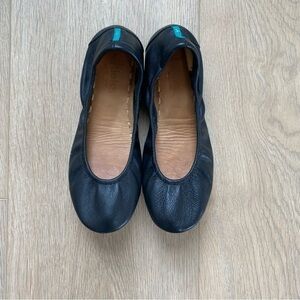 Tieks Black Leather Ballet Flats